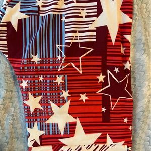 LuLaRoe TC Patriotic print leggings